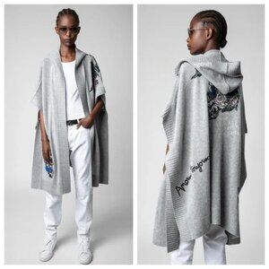 Zadig & Voltaire Inna Tattoo Cashmere Cardigan M/L
